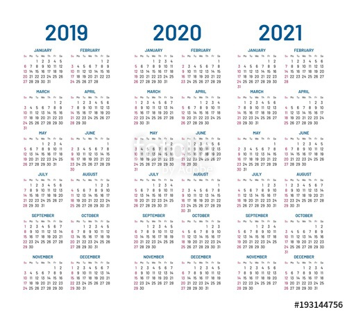500x450 Year Calendar Vector Design Template Compound