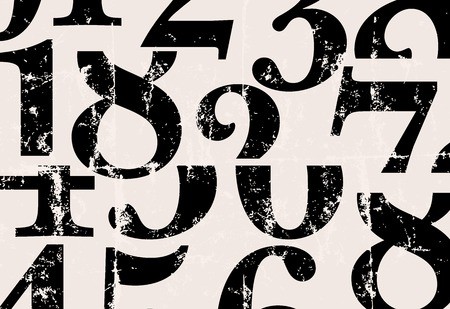 450x309 Abstract Numbers Background,vector Illustration Royalty Free