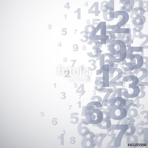 500x500 Abstract Numbers Background