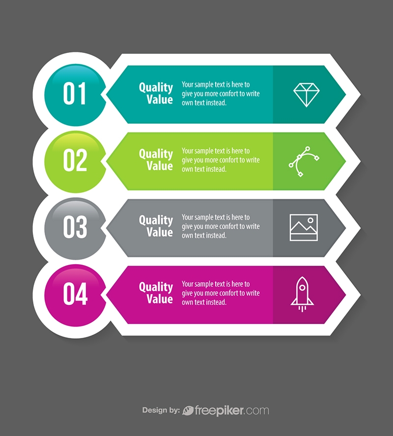 800x888 Freepiker Numeric List Vector Infographic