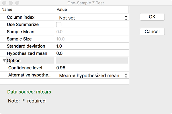 600x397 Analyze One Sample Z Test