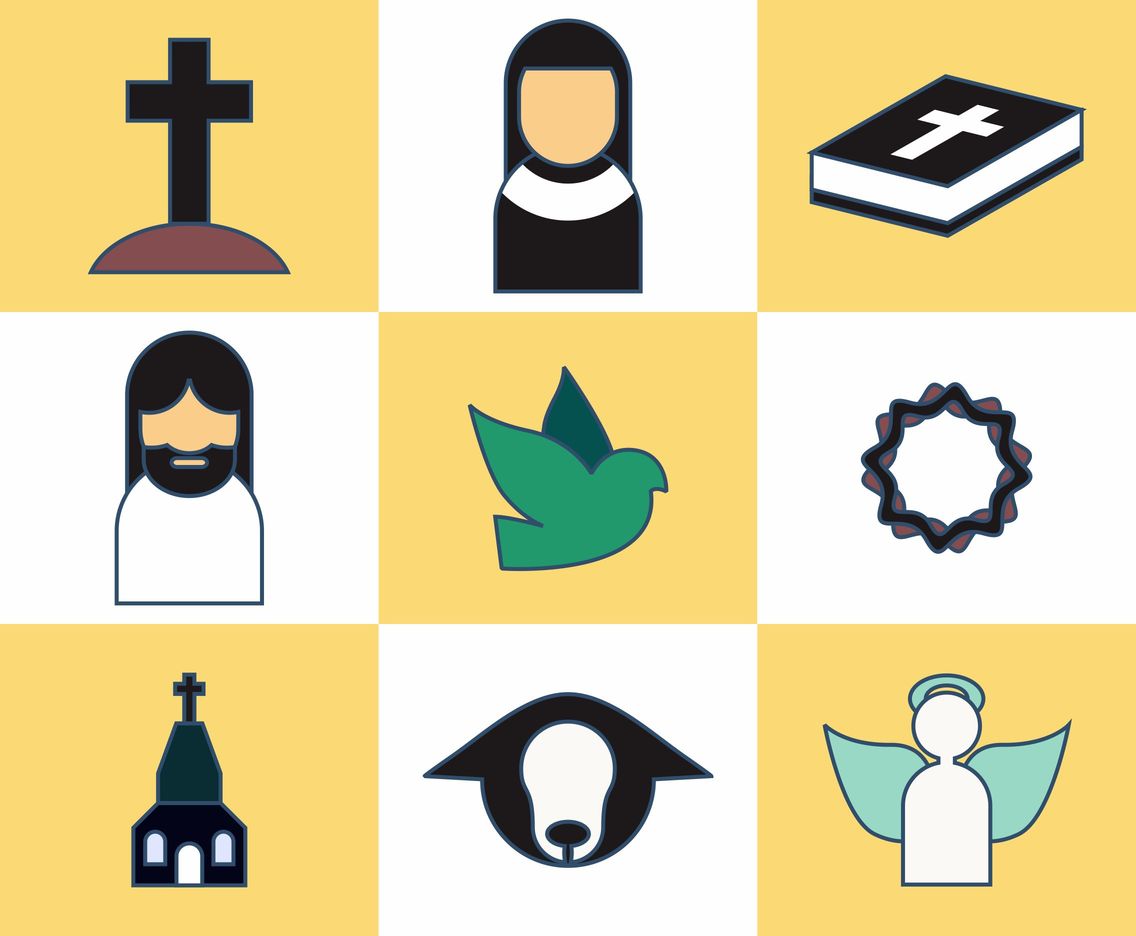 1136x936 Nun Icons Vector Vector Art Graphics