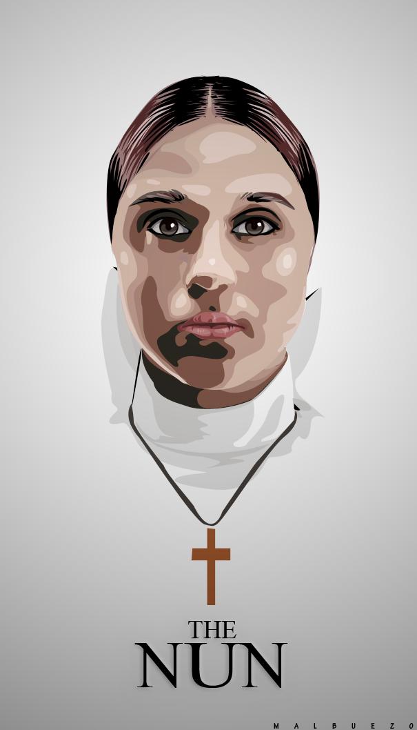 605x1058 The Nun Vector Art