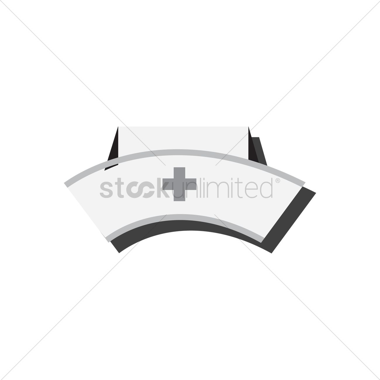 1300x1300 Nurse Cap Vector Image