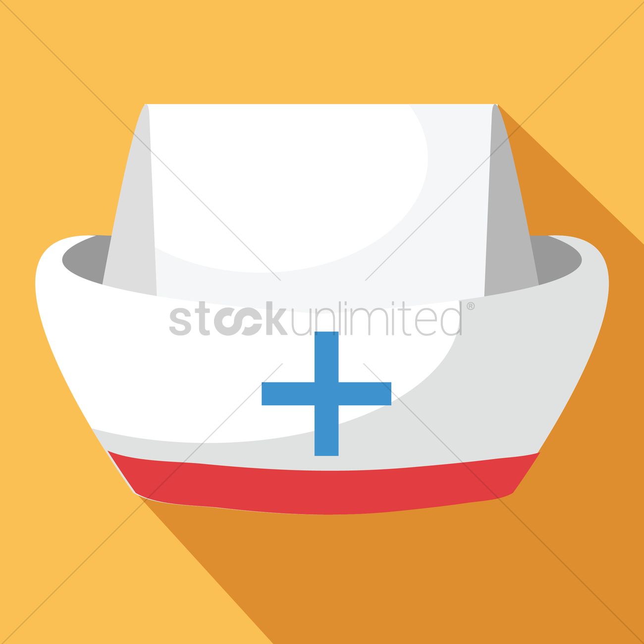 1300x1300 Nurse Cap Vector Image