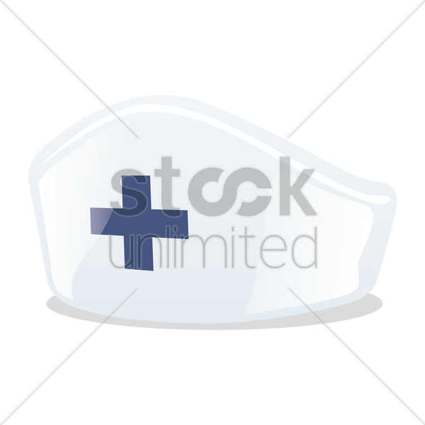 600x600 Nurse Cap Vector Image