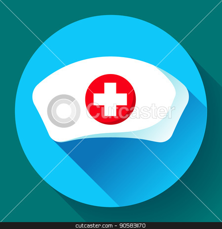 450x464 Nurse Hat Icon Vector Flat Nurse Icon Stock Vector