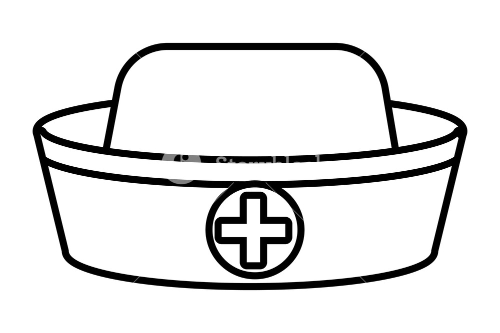1000x667 Healthcare Medical Nurse Hat Cartoon Vector Illustration Graphic