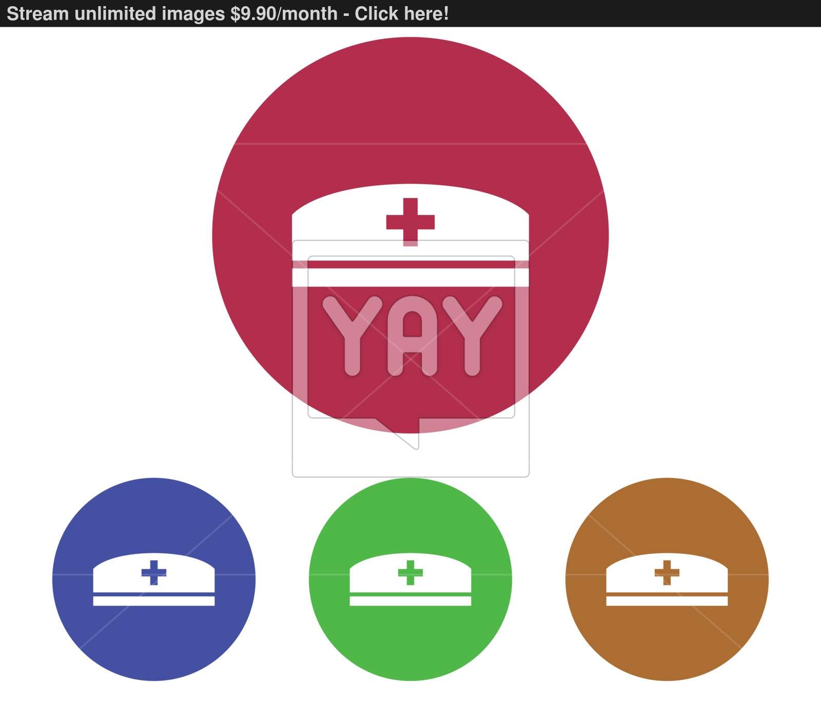 1600x1400 Nurse Hat Icon Vector