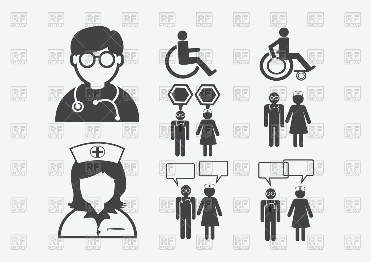 1200x848 Doctor And Nurse Icons Vector Image Of Healthcare, Medical