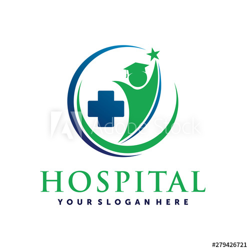 500x500 Hospital Academy, Nurse Academy, Medical, Health Care Logo Vector