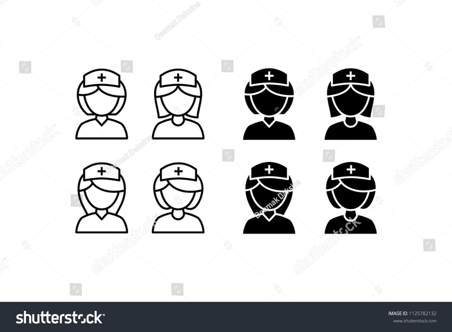 1500x1101 Nurse Icon Set Nurse, Hospital, Medical, Healthcare, Clinic