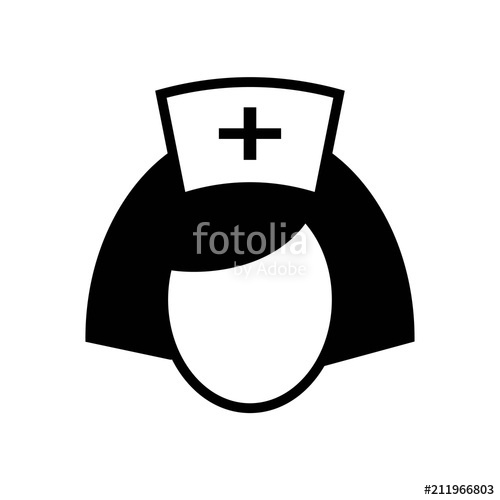 500x500 Nurse Icon Vector Icon Simple Element Illustration Nurse Symbol