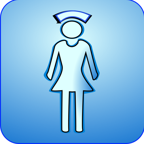 500x500 Vector Symbol Of Medical Nurse