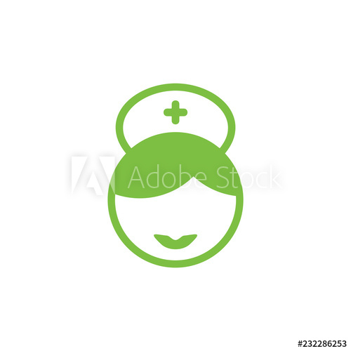 500x500 Plus Medical Cute Nurse Symbol Vector