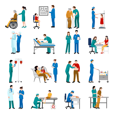 400x400 Page Nurse Care On Curated Vector Illustrations, Stock Royalty