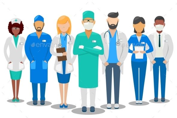 590x393 Medical Good Team Hospital Staff Doctors And Nurse Vector