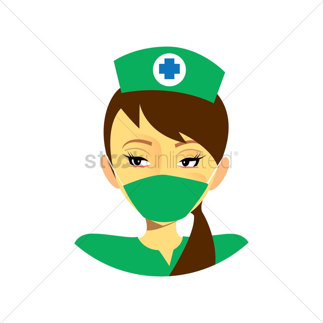 Nurse Vector Image 1300x1300 Nurse Vector Image