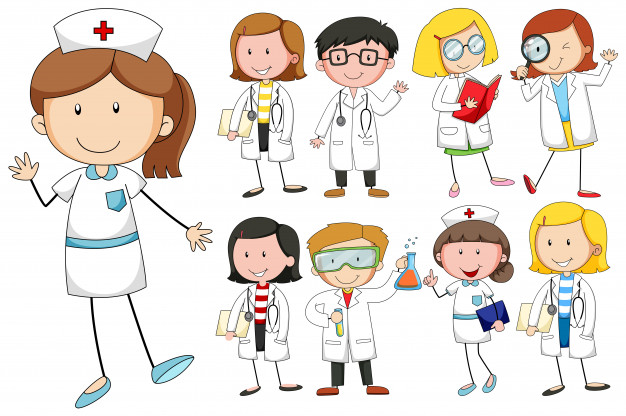 Nurses And Doctors On White Background Vector Free Download 626x416 Nurses And Doctors On White Background Vector Free Download