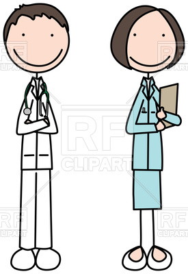 Cartoon Illustration Of Doctor And Nurse Vector Image Of People 275x400 Cartoon Illustration Of Doctor And Nurse Vector Image Of People