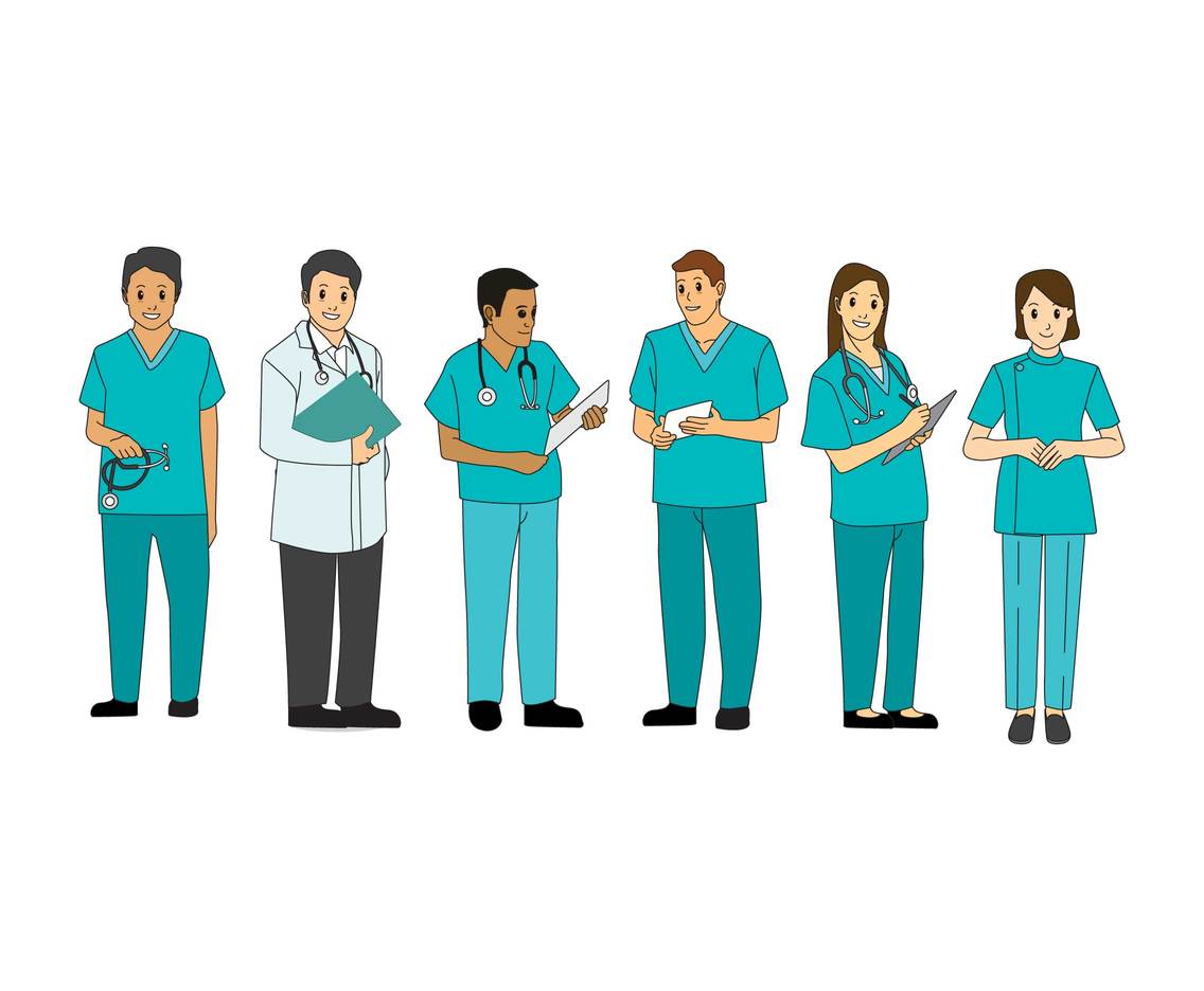 Doctor And Nurse Characters Vector Vector Art Graphics 1136x936 Doctor And Nurse Characters Vector Vector Art Graphics