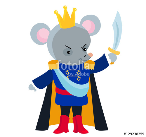 500x468 Mouse King From The Ballet Nutcracker Vector Illustration