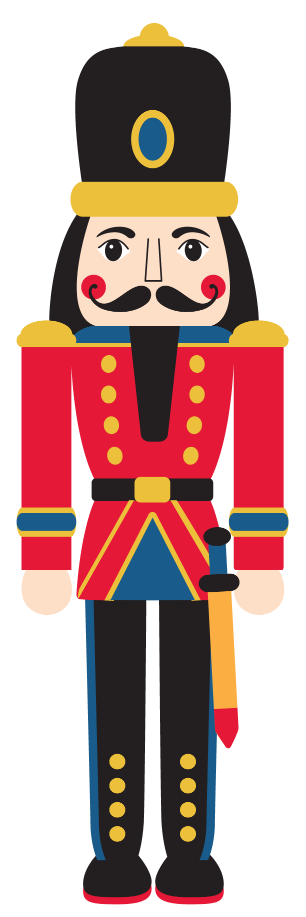 612x1830 Nutcracker Vector Christmas Huge Freebie! Download
