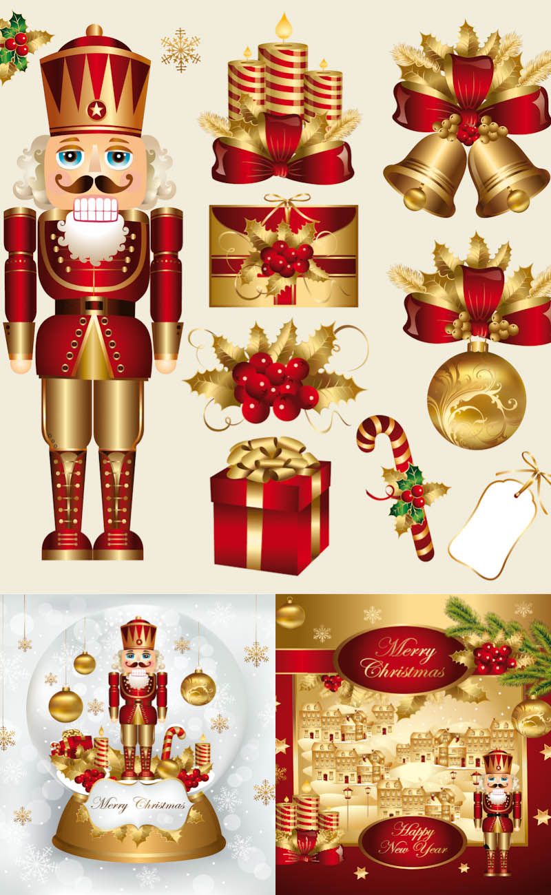 800x1300 Christmas Nutcracker Design Elements Vector Vector Graphics Blog