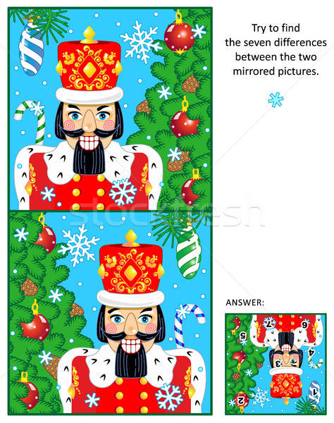 474x600 Christmas Or New Year Find The Differences Picture Puzzle