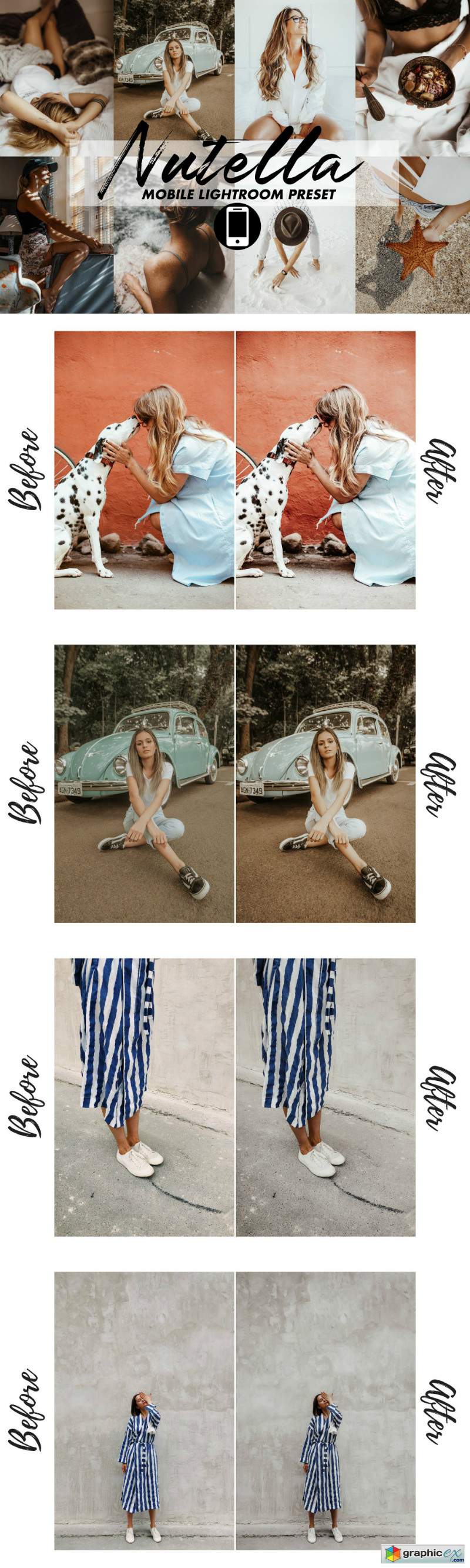 800x2665 Mobile Lightroom Preset Nutella Free Download Vector Stock Image