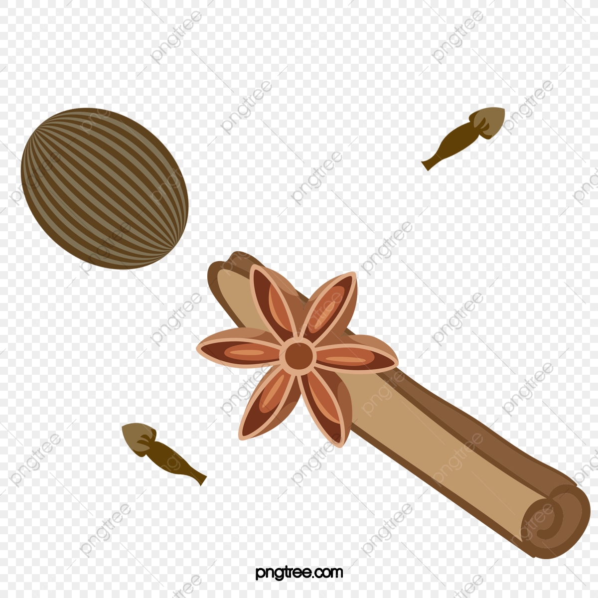 Vector Hand Painted Nutmeg And Clove, Vector, Hand Painted, Nutmeg 1200x1200 Vector Hand Painted Nutmeg And Clove, Vector, Hand Painted, Nutmeg