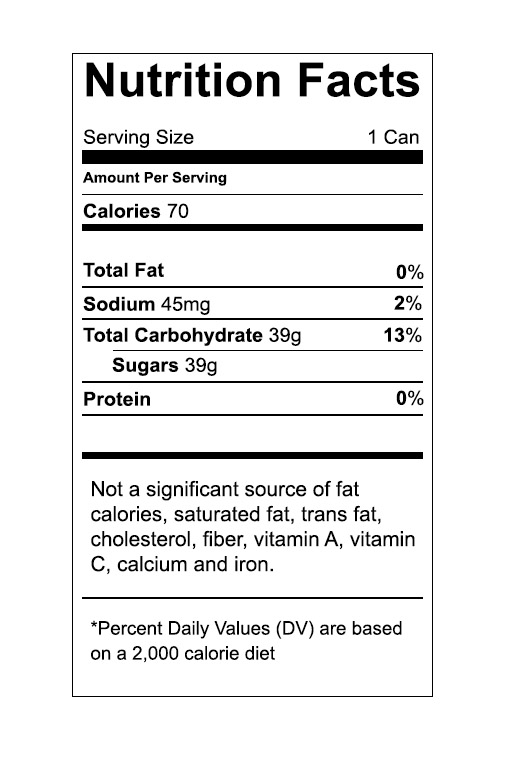 Vector Food Nutrition Label 505x768 Vector Food Nutrition Label