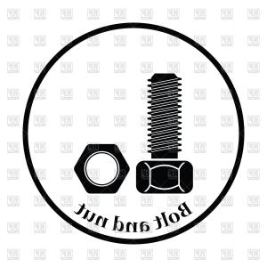 300x300 Stock Illustration Nuts And Bolts Set Catchsplace