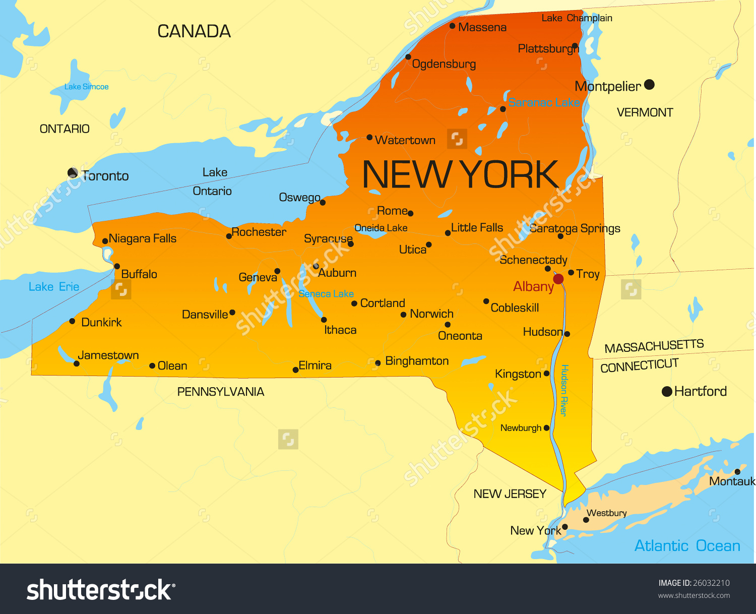 1500x1218 New York State Map City At Cities
