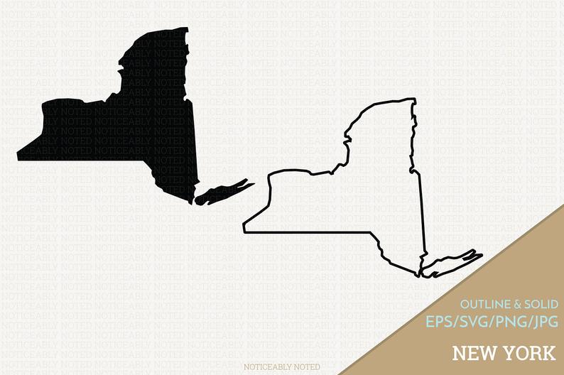 794x528 New York Vector State Clipart Ny Clip Art New York Etsy