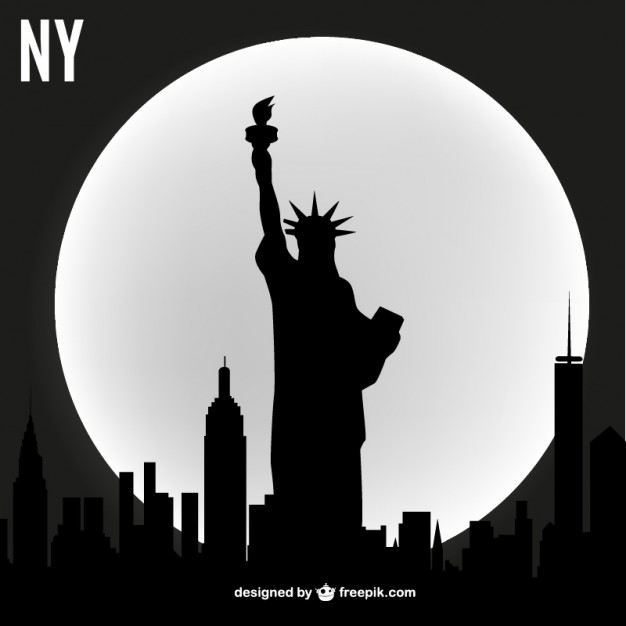 626x626 New York Skyline Vector Free Download