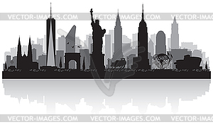 New York City Skyline Silhouette 300x180 New York City Skyline Silhouette