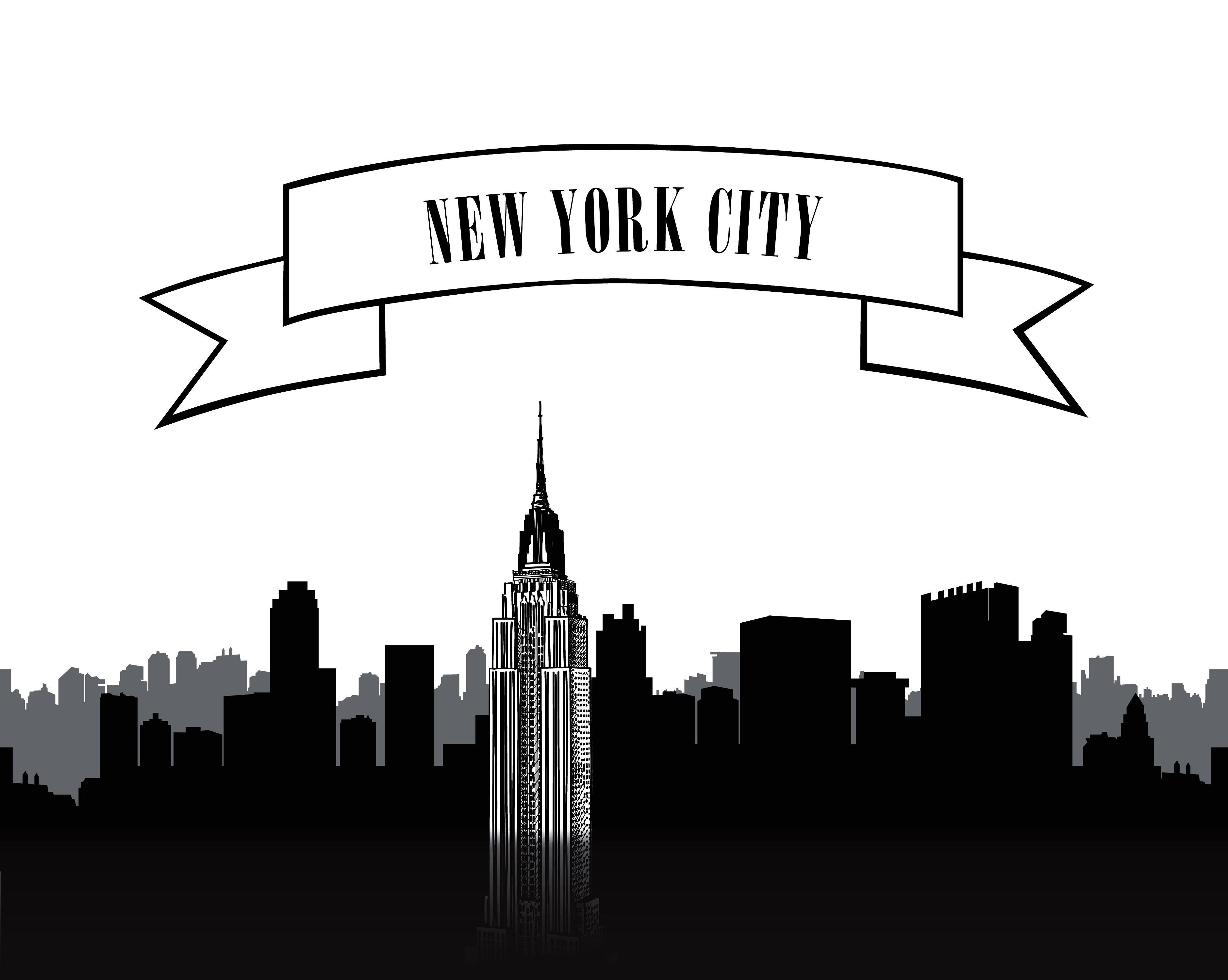 Nyc Skyline Free Vector Art 3758x3000 Nyc Skyline Free Vector Art