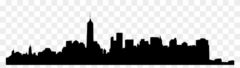 Silhouette Of Nyc Skyline 840x241 Silhouette Of Nyc Skyline