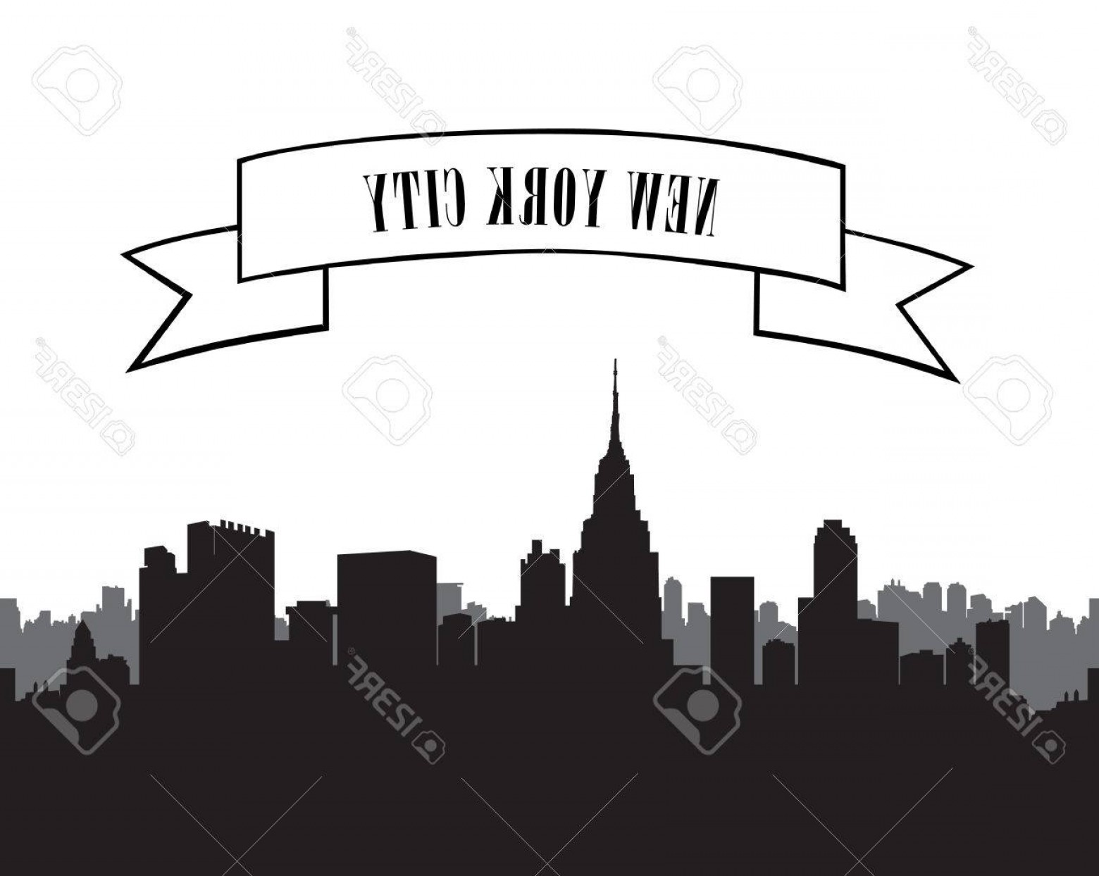 1560x1244 New York City Silhouette Vector Hoodamathrun