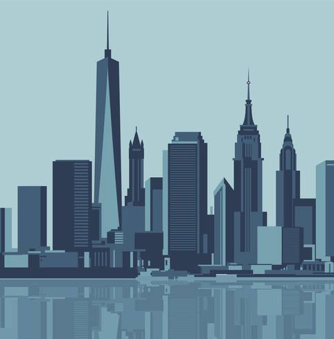 Nyc Skyline Vector at Vectorified.com | Collection of Nyc Skyline ...