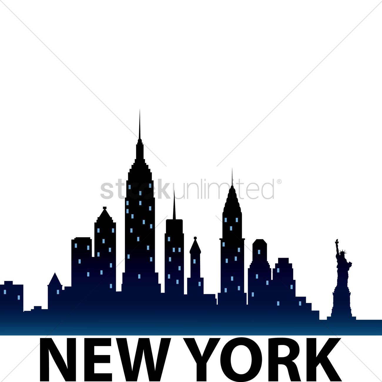 Nyc Skyline Vector Free At Collection Of Nyc Skyline