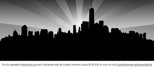 600x261 Malaysia Skyline Vector Free Vector Download