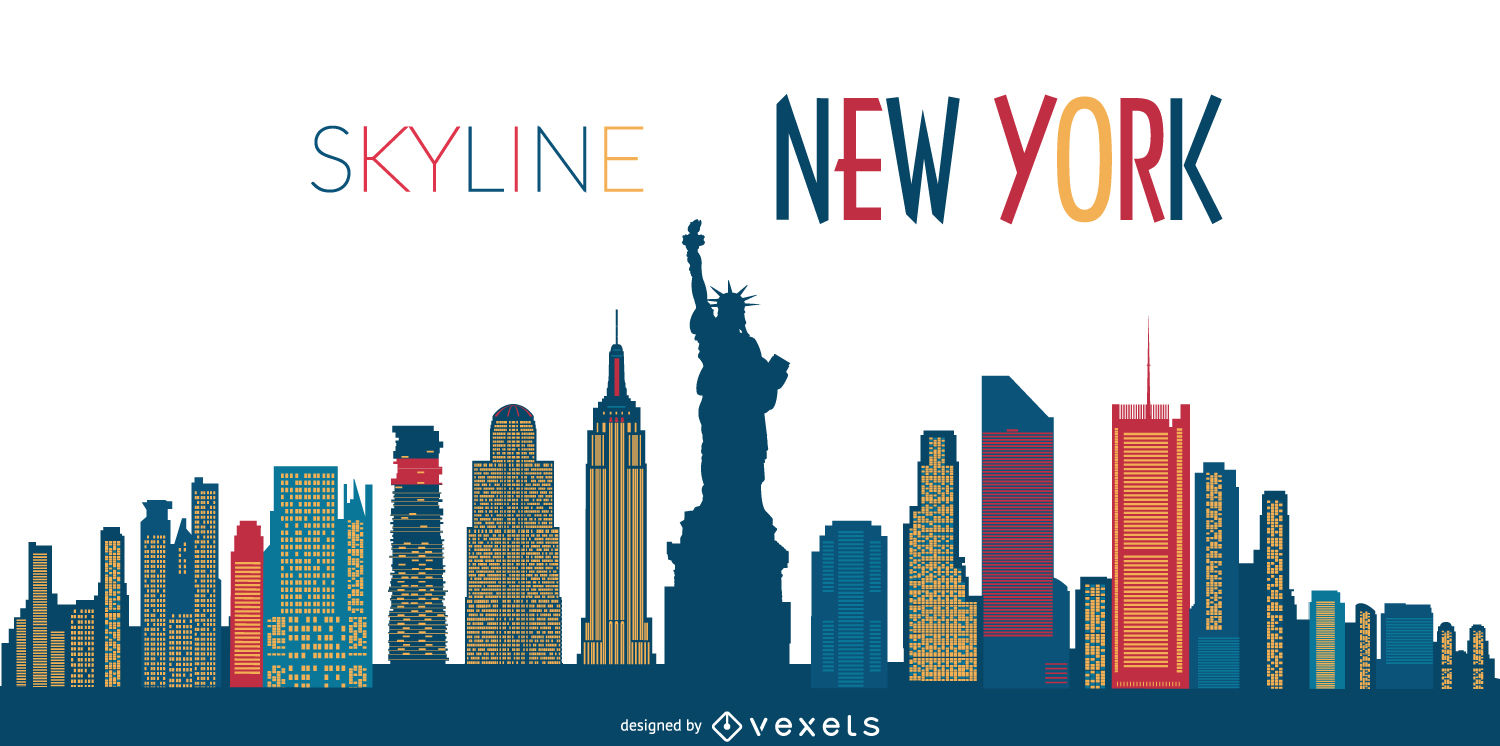 Nyc Skyline Vector Free At Collection Of Nyc Skyline