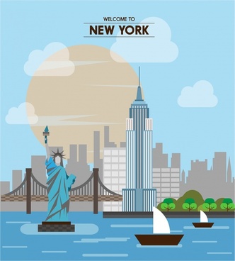 332x368 New York City Silhouette Free Vector Download