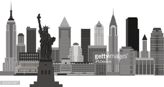 567x302 Vector Art New York City Skyline Vector Illustration