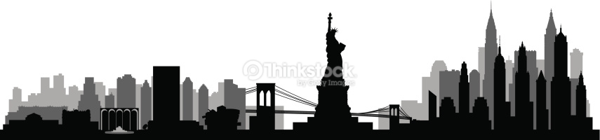 855x200 Collection Of 'new York City Silhouette Vector' Download More