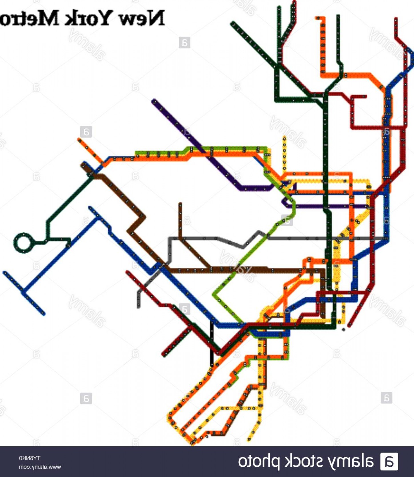 Nyc Subway Map Vector At Vectorified.com 