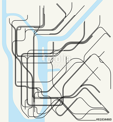 462x500 New York Subway Map Stock Image And Royalty Free Vector
