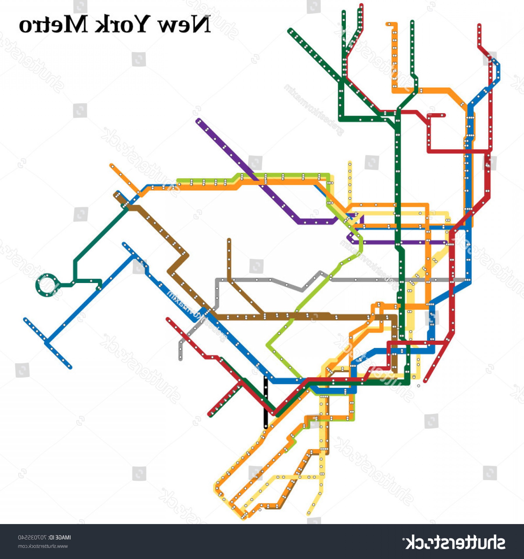 Nyc Subway Map Vector at Vectorified.com | Collection of Nyc Subway Map ...